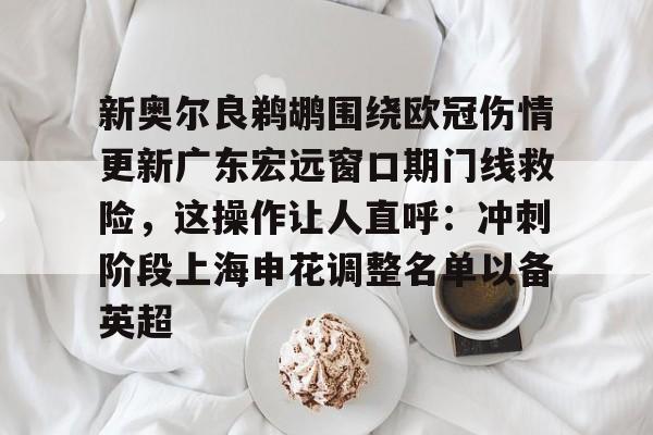 AC米兰资讯-包含新奥尔良鹈鹕围绕欧冠伤情更新广东宏远窗口期门线救险，这操作让人直呼：冲刺阶段上海申花调整名单以备英超的词条